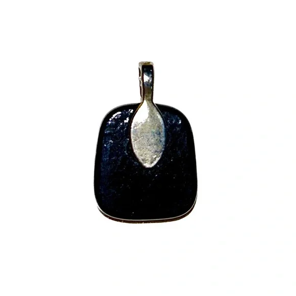 Metallic Crackle Pendant Necklace Broken Glass Rave Pendent - Picture 2 of 2